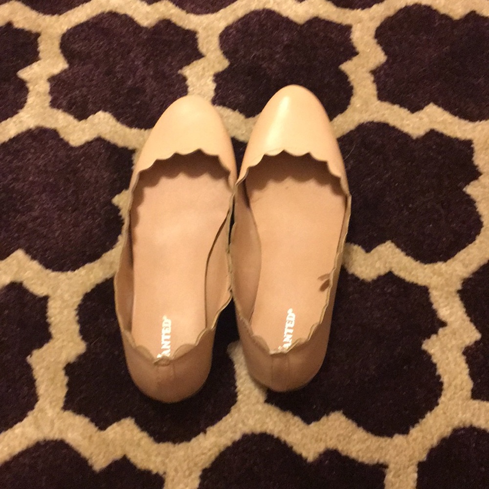 Baby pink flats